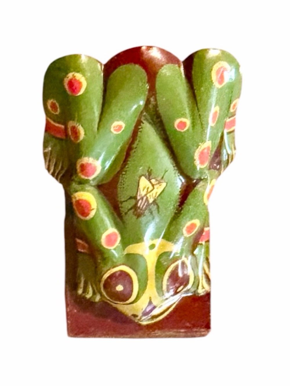 Vintage Tin Frog Clicker Noise Maker Toy | Lithographed Metal Collectible